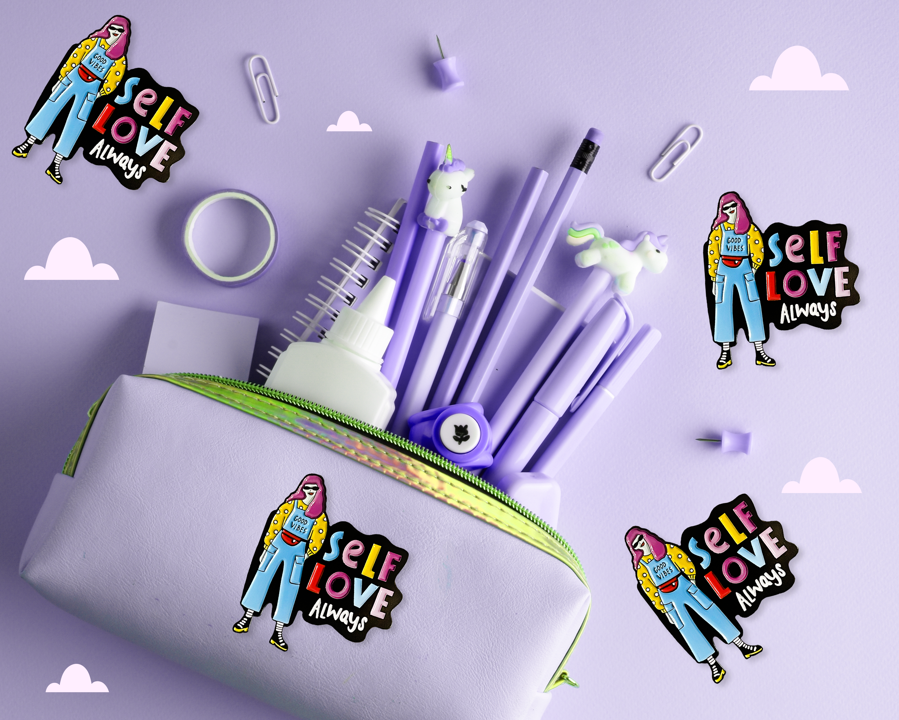 Neha Lee Designs - Wholesale Lapel Pin/Button - Self love always enamel pin5