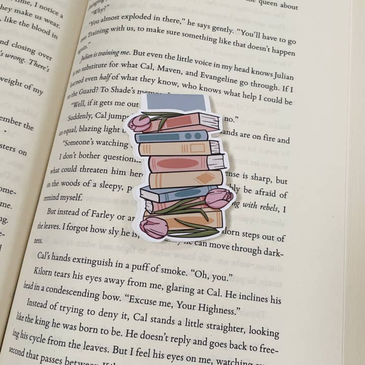 The Peachy Polka Dot - Wholesale Bookmark - Romance book stack magnetic bookmark, romantic books3