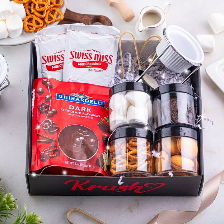 Chocolate Fondue Gift Box for wholesale by Krush Dates