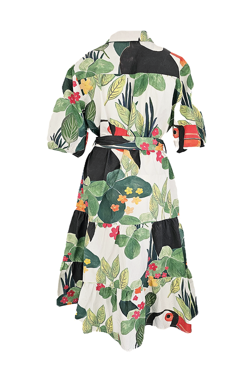 Ostara Collection - Wholesale Dress - Women's - Island Time 100% COTTON MIDI Dress2