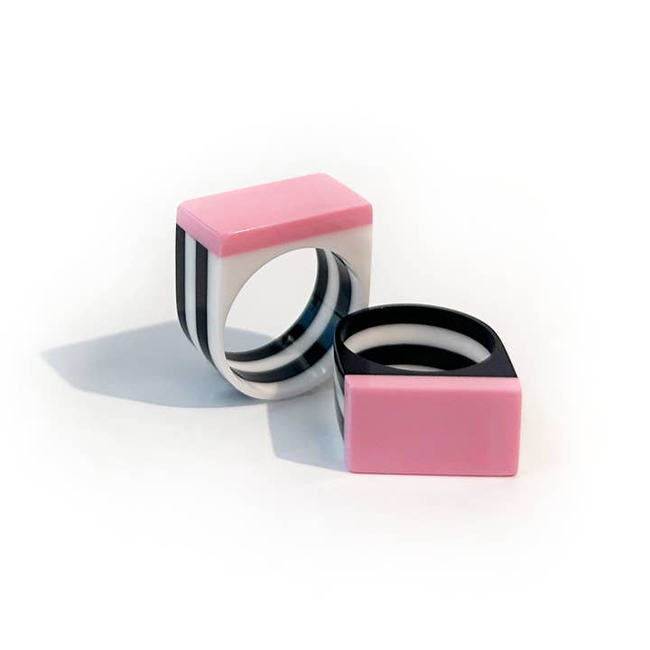 Combinist Goods - Wholesale Cocktail/Statement Ring - Block Ring2