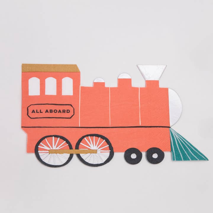 Train Napkins for wholesale by Meri Meri