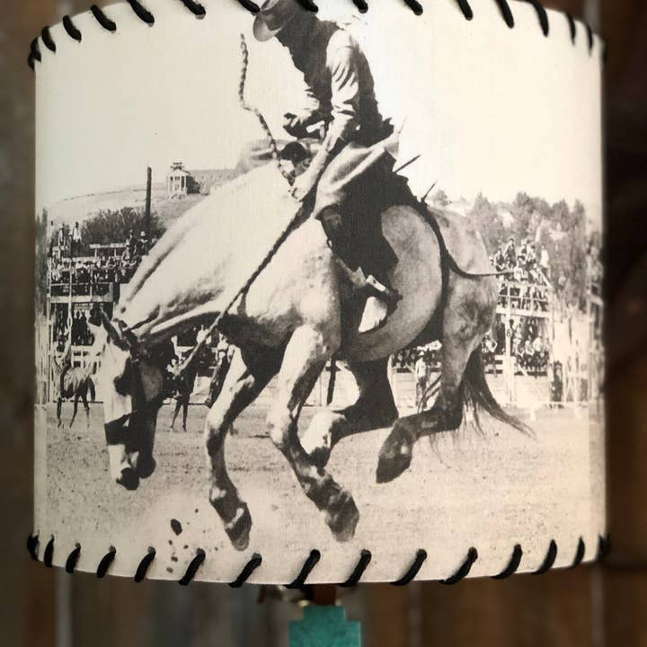 Red Dirt Ranch Clothing Company - Wholesale Lamp Shade - Lampshade Vintage Bronc