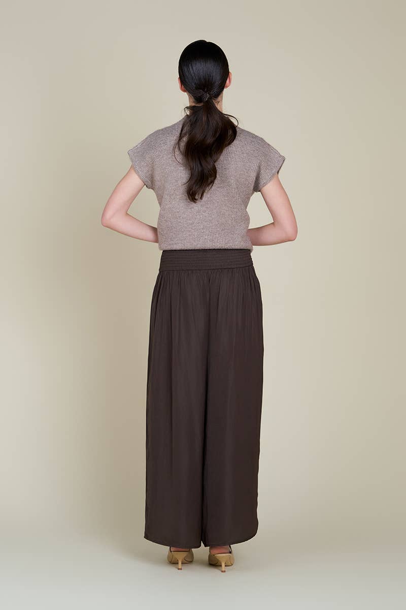 Grade & Gather - Vente Pantalon – femme - 50386PP - PANTALON LARGE EN SATIN14