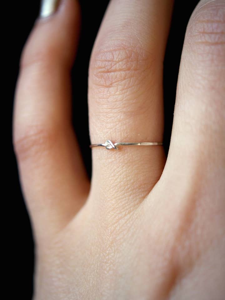 Closed Knot Ring, Sterling Silver for wholesale by Hannah Naomi