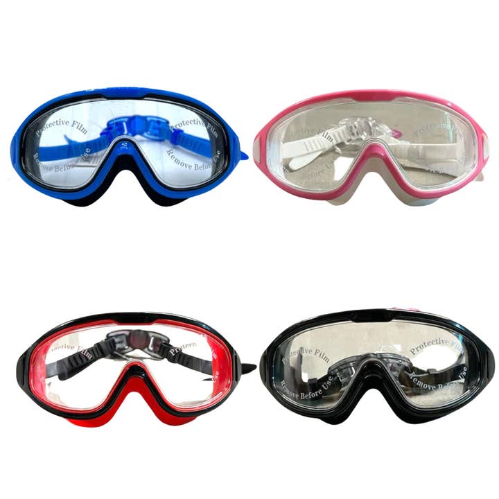 K & S WHOLESALE INC - Wholesale Swim Goggles - Unisex - Swimming Goggles with Case 48 CT, 4 Colors