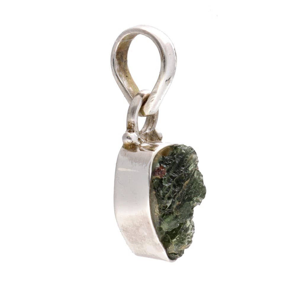 Vives de la Cortada S.L - Wholesale Individual Charm/Pendant - Moldavite Bezel Pendant in 925 Sterling Silver (2 - 2.9g)1