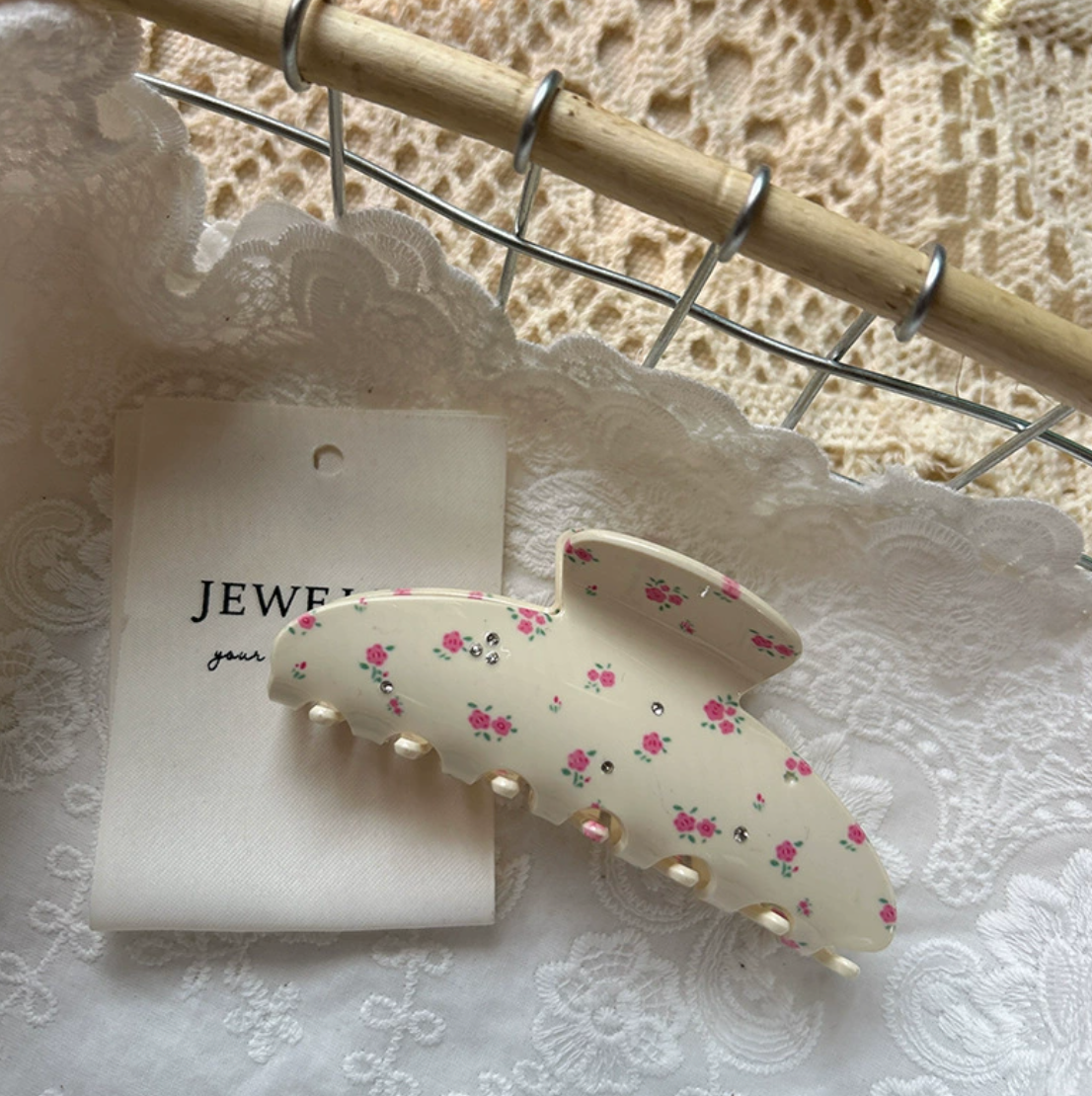 LoveLina - Vente Pince à cheveux – femme - Pinces à cheveux vintage avec fleurs romantiques (AVINTA)1