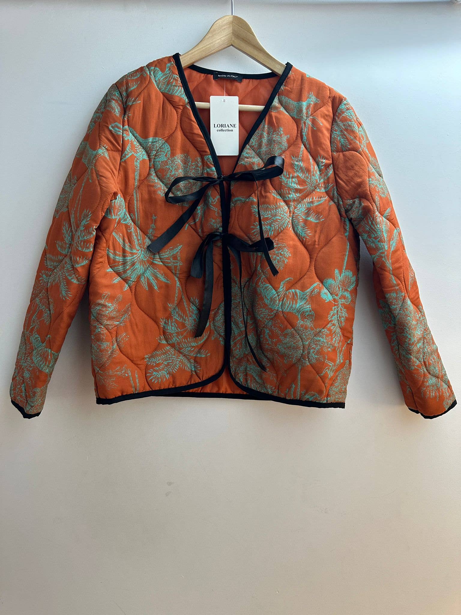 LORIANE – wholesale Jacka - Dam – 24305A tryckt jacka med spets en storlek   4