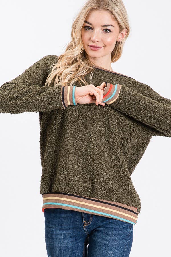 lovely melody - Vente Pull en maille – femme - 7852-Sweat-shirt ours en peluche4