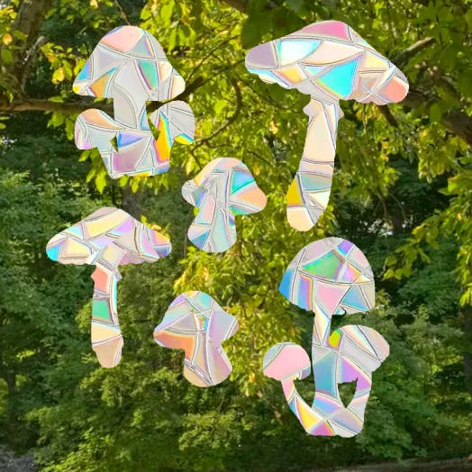 Mushroom Shape Suncatcher Pack for wholesale by Mustard Tiger