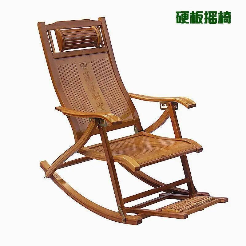 everythingbamboo - Wholesale Rocking Chair - Bamboo Adjustable Rocking Chair With Foot Massager Relaxing Indoor Outdoor0