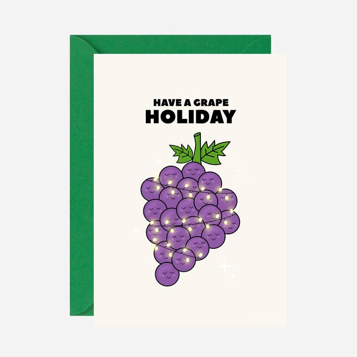 Carte de vœux raisin pour la vente par Pearl Ivy