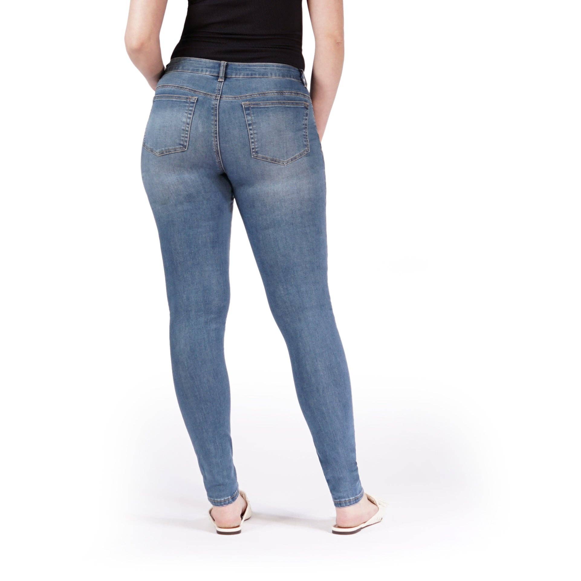 Bluberry Denim – Großhandel Jeans – Damen – Skinny Leg Colette aus blaubeerfarbenem Denim mit Reißverschluss1