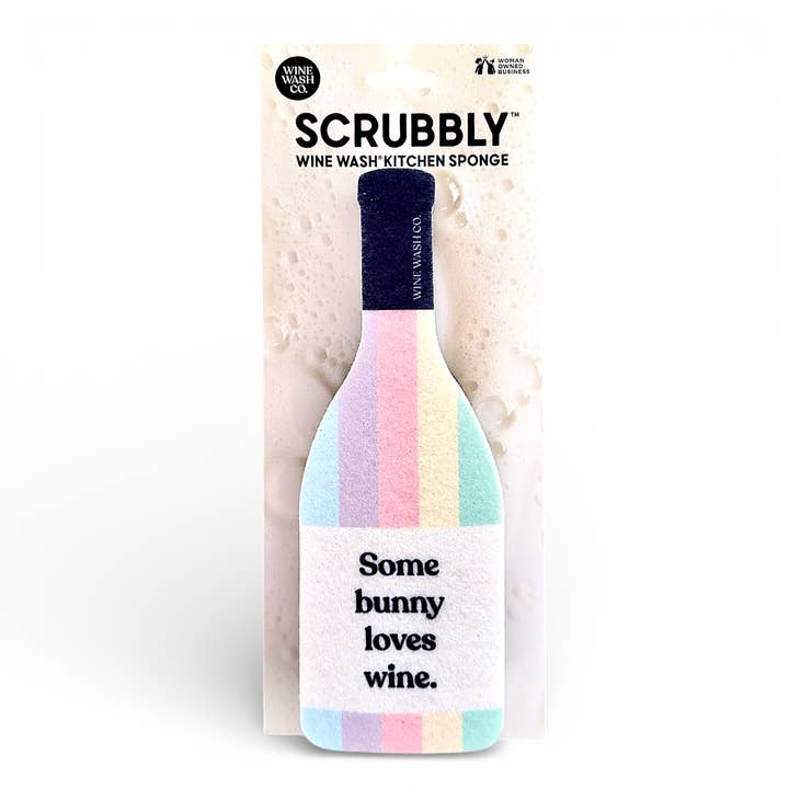 Scrubbly™ Kitchen Sponge: Easter Bunny for wholesale by Wine Wash Co.