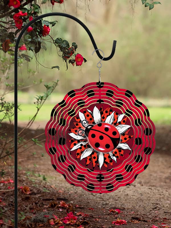 Home Decor Ladybug Garden Wind Spinner for wholesale by Cali Boutique Wholesale