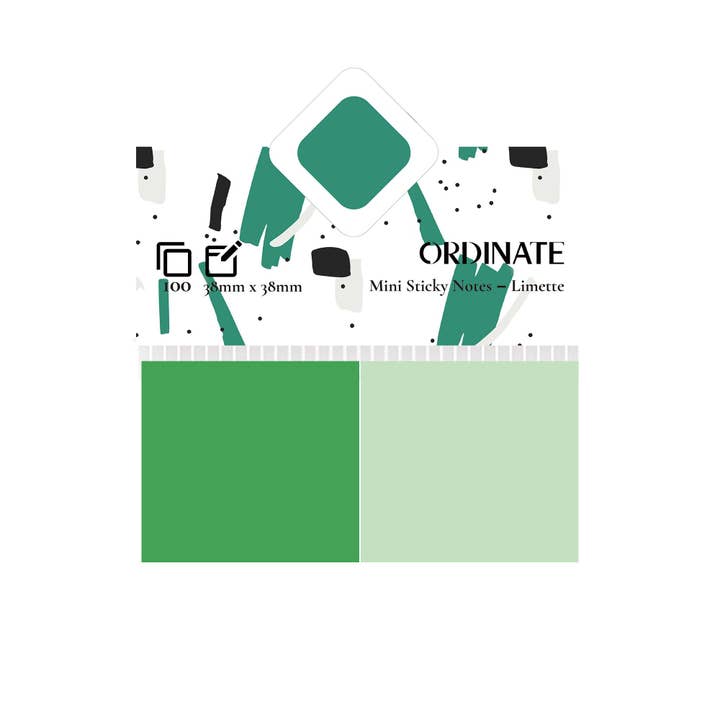 ordinate - Wholesale Sticky Notes - Mini Sticky Notes Lime | Sticky Notes | Sticky Notes