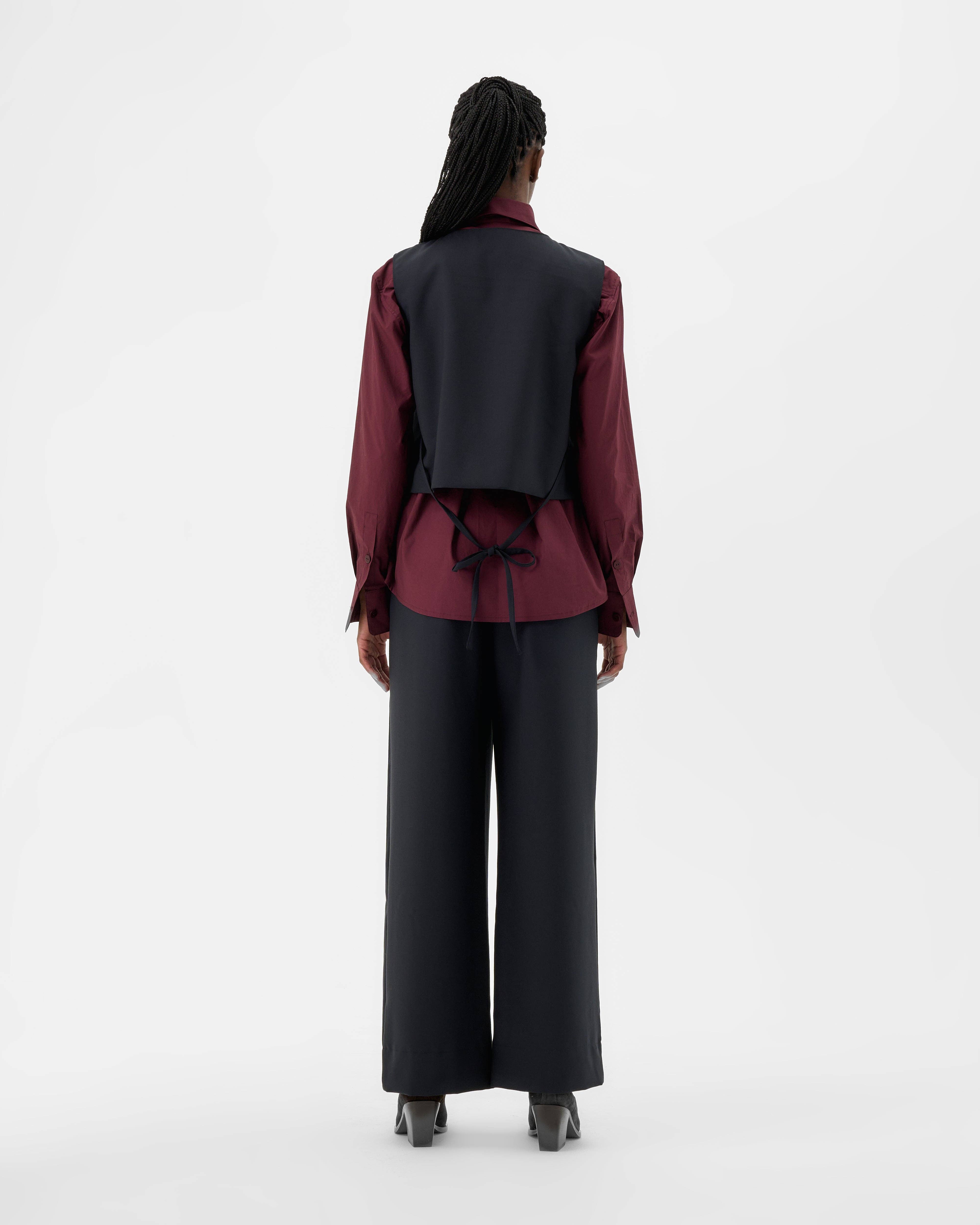 VALERIE C. - Wholesale Kostuumvest - Dames - Mouwloos Jack - Donker Marineblauw2