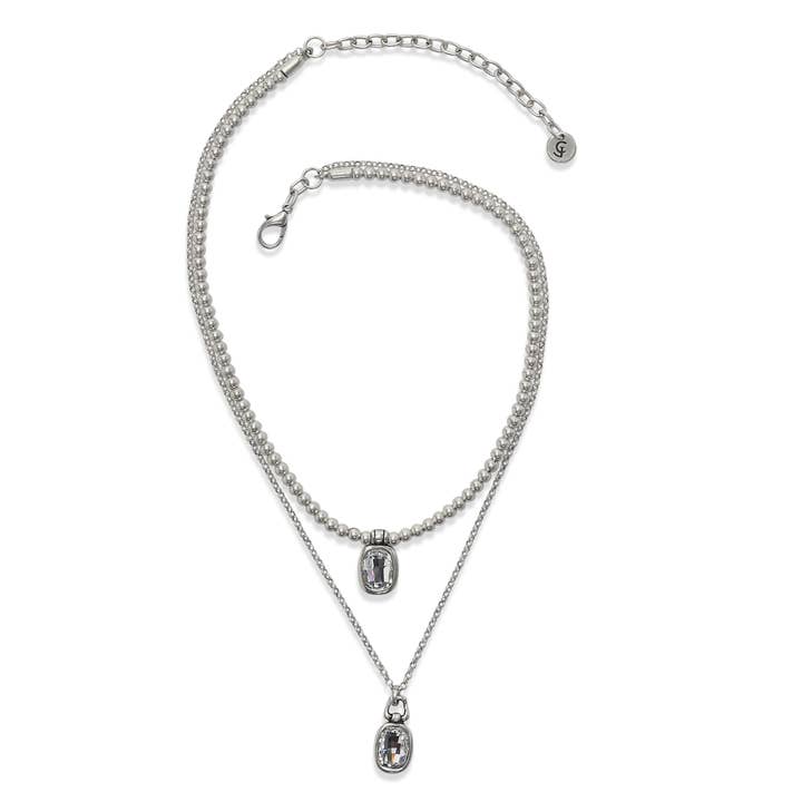 Chanour - Wholesale Pendant/Charm Necklace - Handmade Crystal Pewter Necklace - 3890