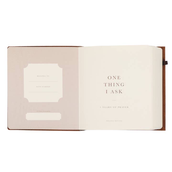 Hosanna Revival - Wholesale Journal/Diary - Genuine Leather One Thing I Ask 5-Year Prayer Journal: Luxembourg Theme