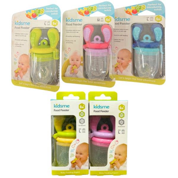 St. Louis Wholesale LLC - Wholesale Feeding Set - Baby - KidsMe Baby - Single Pack Food Feeders - Box and Blister