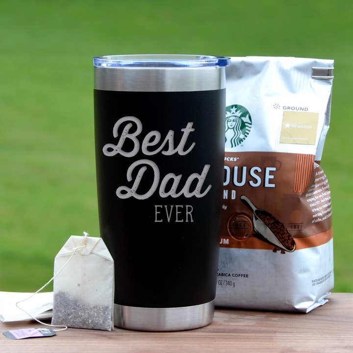 Driftless Studios - Wholesale Insulated Mug/Tumbler - 20 oz Best Dad Ever Coffee Mug Fathers Day Gifts
