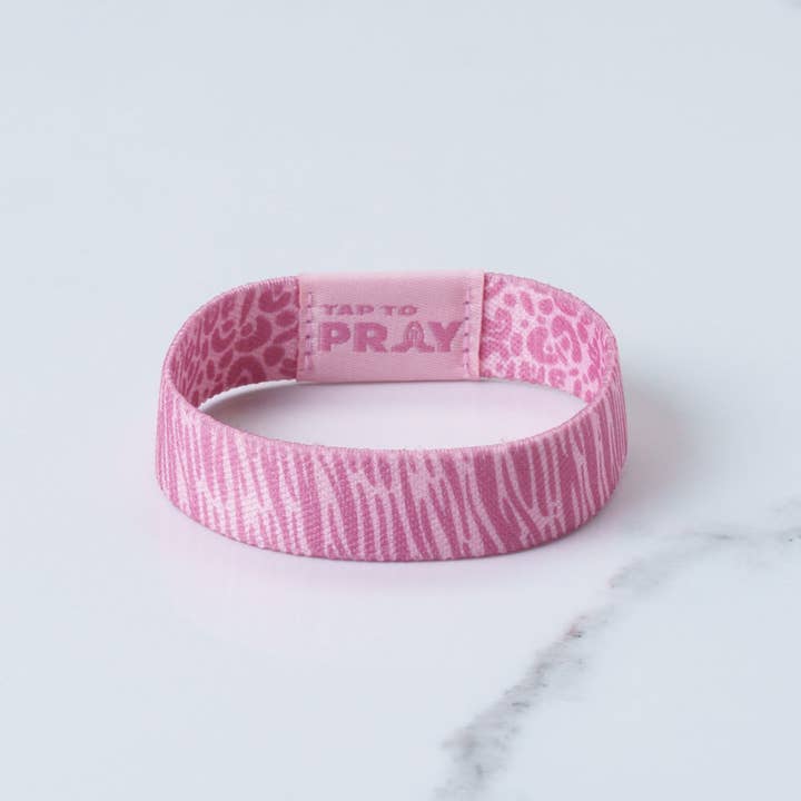 Versible - Wholesale Wristband - Tap To Pray® Wristband – Safari Rose4