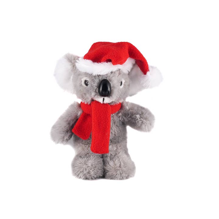 Plushland - Wholesale Christmas Decoration - Christmas animals with scarf koala 12"3