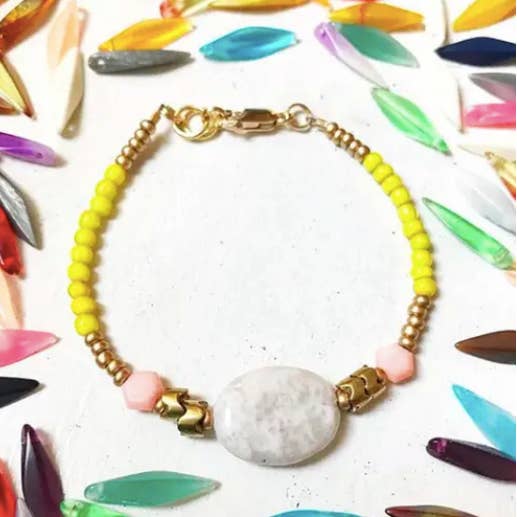 Etymology Jewelry - Wholesale Beaded Bracelet - Stocking Stuffer Beaded Bracelet - Colorful Hippie Jewelry