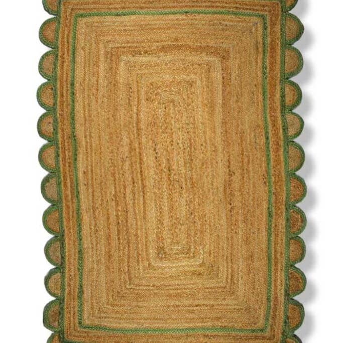 SURREY STYLE - Wholesale Area rug - Scallop Jute Braided Rug3