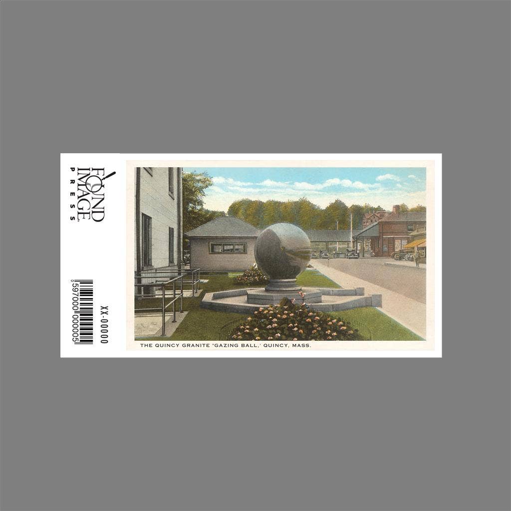 Found Image Press - Wholesale Sticker - Sticker MA-762 Granite Gazing Ball, Quincy, Mass.1