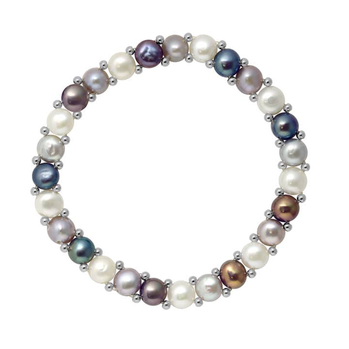 Bracelet 1 Rang En Véritables Perles D'Eau Douce pour la vente par Mitzuko