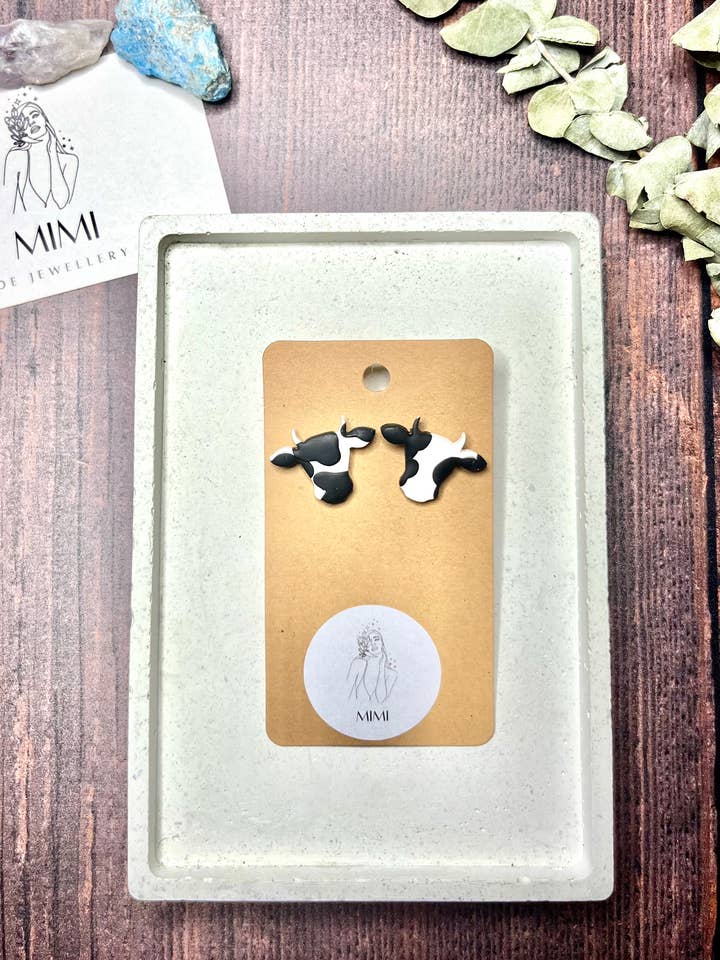 Cow Studs for wholesale by Mimi Handcrafted