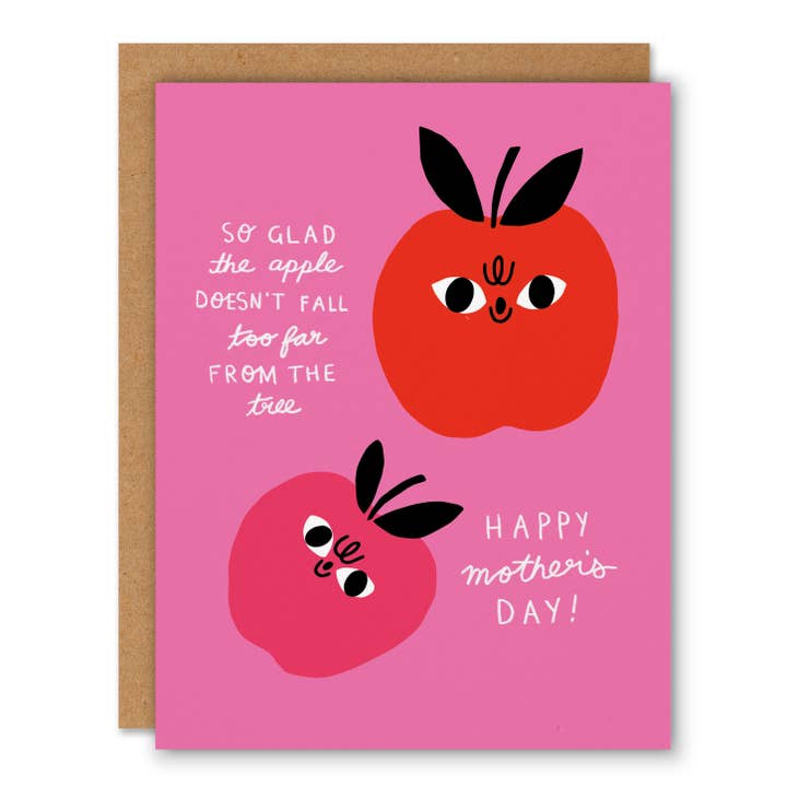 Día de la Madre Manzana - Tarjeta de Felicitación del Día de la Madre para venta al por mayor de Badger & Burke