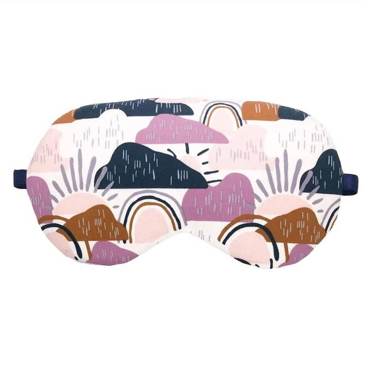 Hills at Sunrise - weighted Crystal Sleep Mask for wholesale by Sleep Crystals
