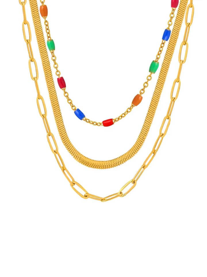 Mykonos Layered Necklace for wholesale by Sunny Sunday