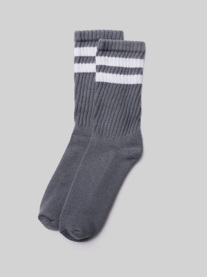 American Trench - Wholesale Socks - Unisex - Retro Double Stripe
