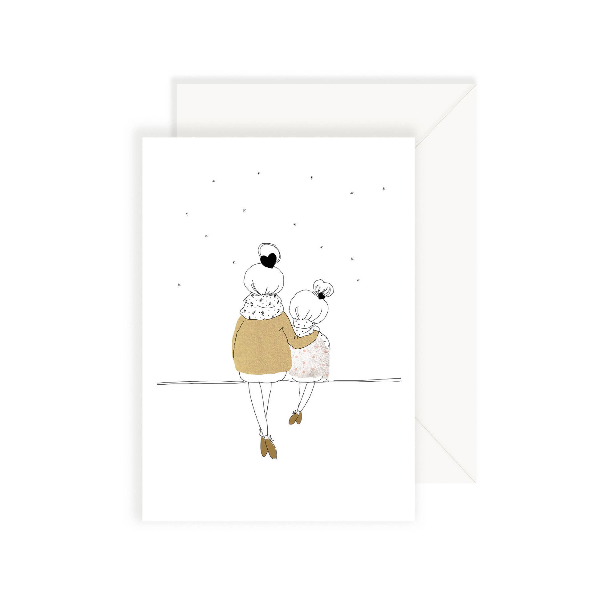 MY LOVELY THING - Wholesale Love card - Card Love Mum and Girl Winter