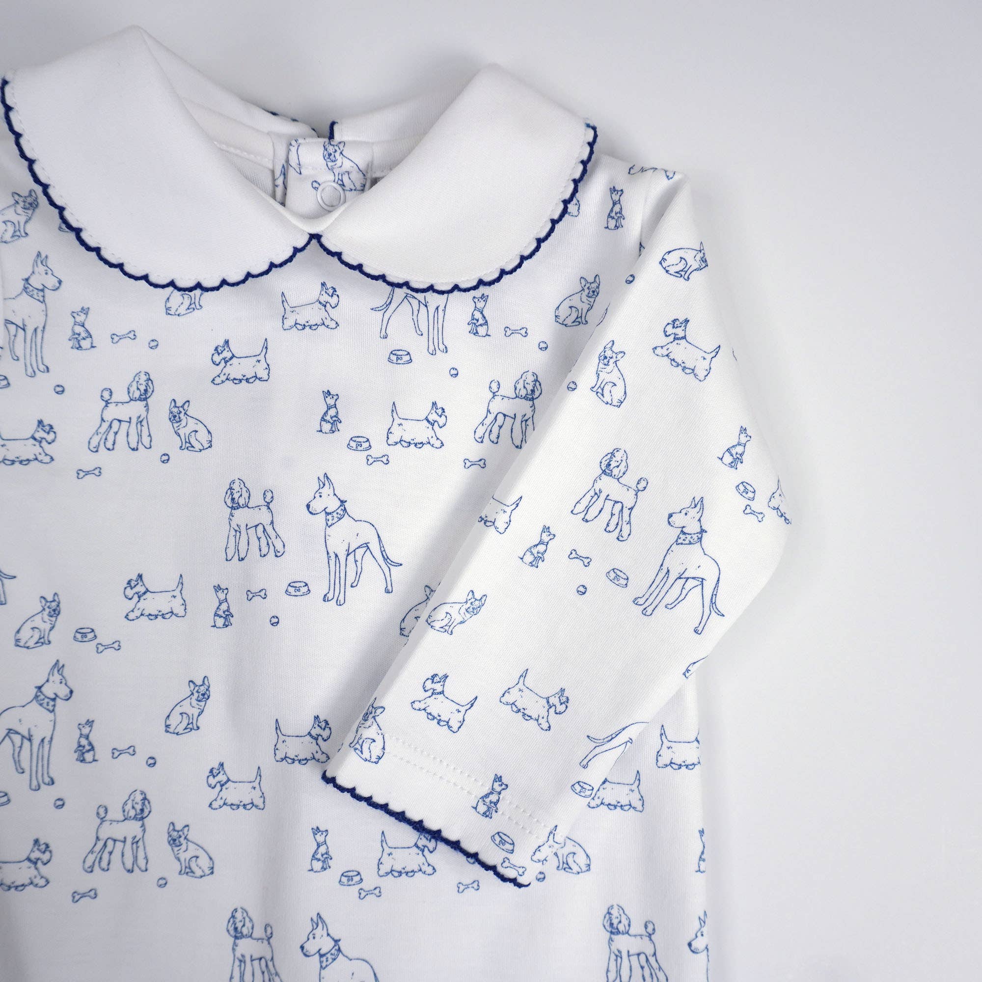 MARCELA - Vendita all'ingrosso Pigiamino - Neonati - Pigiama Footie in cotone Pima per cani6