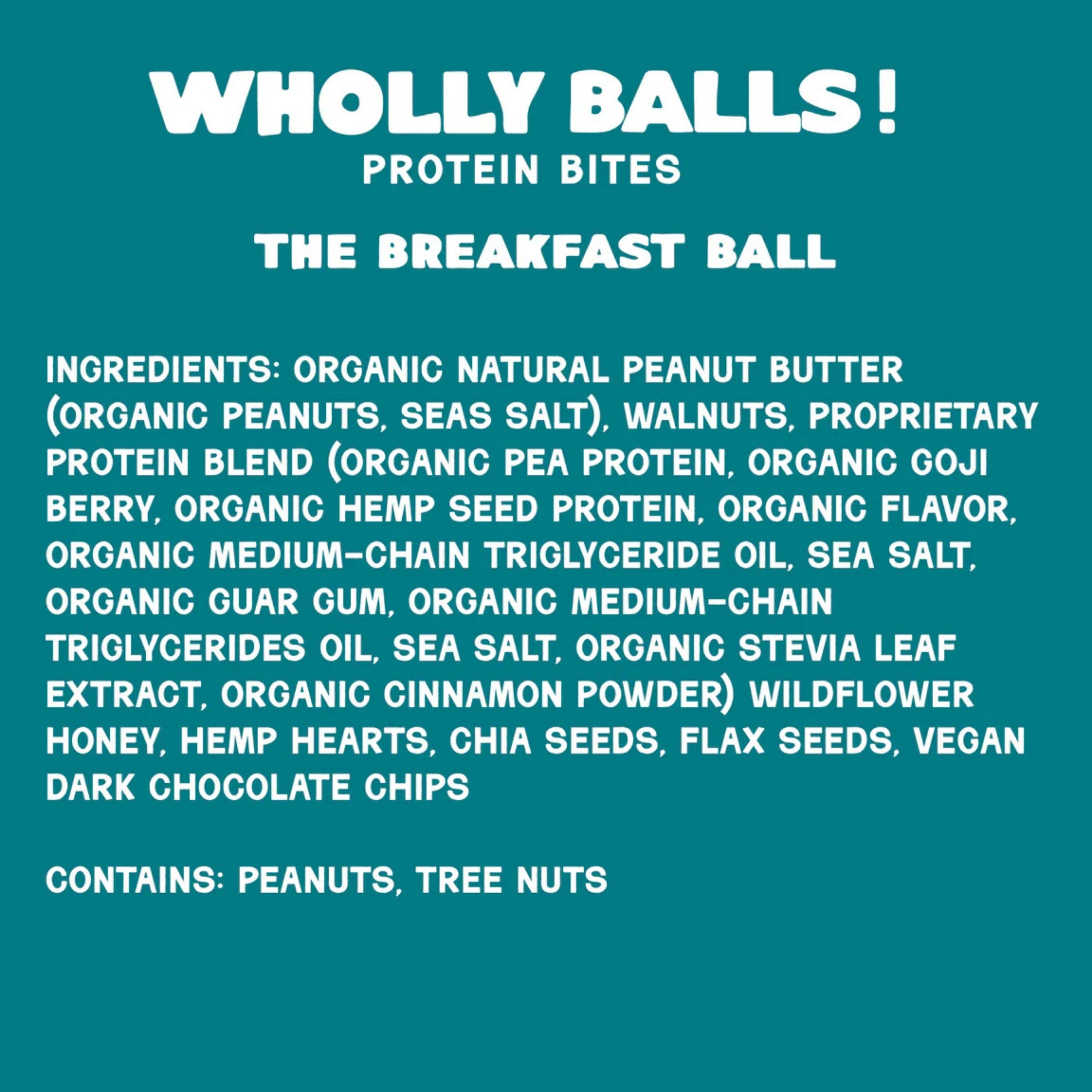Wholly Balls! - Venta al por mayor Barrita de aperitivo - La bola del desayuno3
