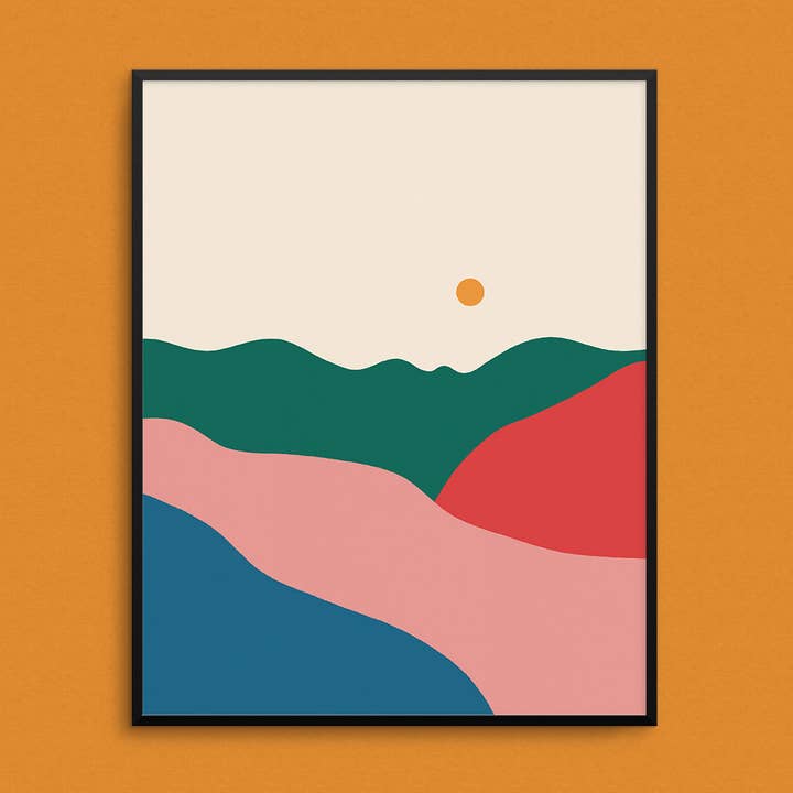 The Hills Kunsttryk for engroshandel hos Mad Love Creative Co.