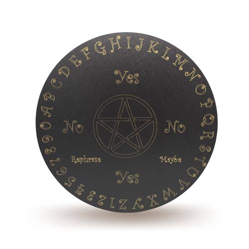 Green Tree - Wholesale Meditation Supplies - Wooden Pendulum Board Pentagram 30cm Set of 2