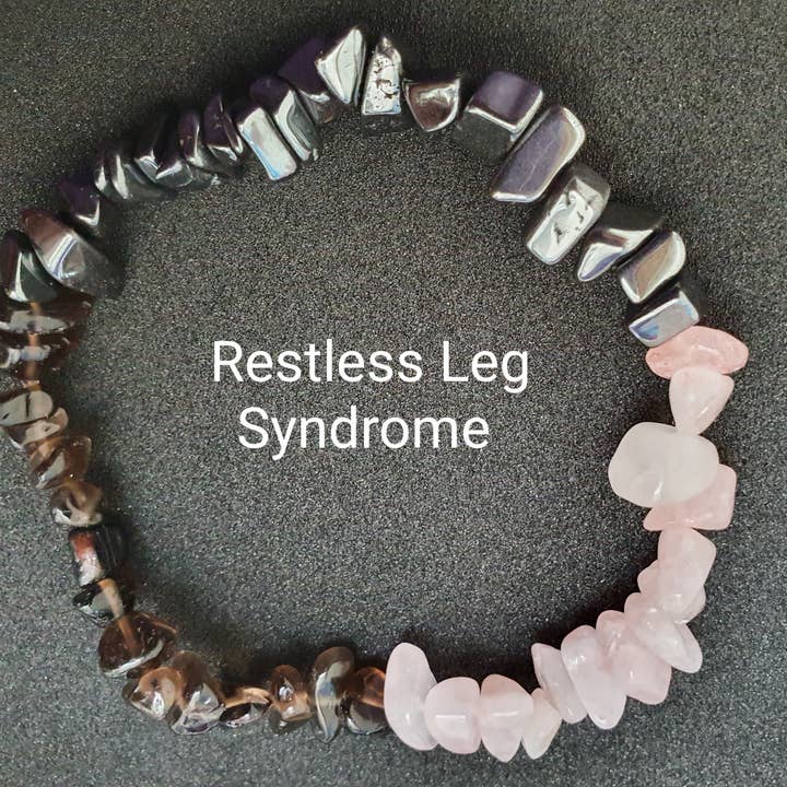 Restless ben syndrom krystal armbånd for engroshandel hos Sweetpea Creations