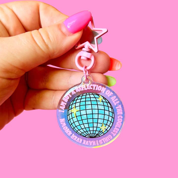 Reflection of the Coolest GIRLS I've Known Keychain and other Purchase Wholesale disco ball keychain. Free Returns & Net 60 Terms on Faire trending on Faire.