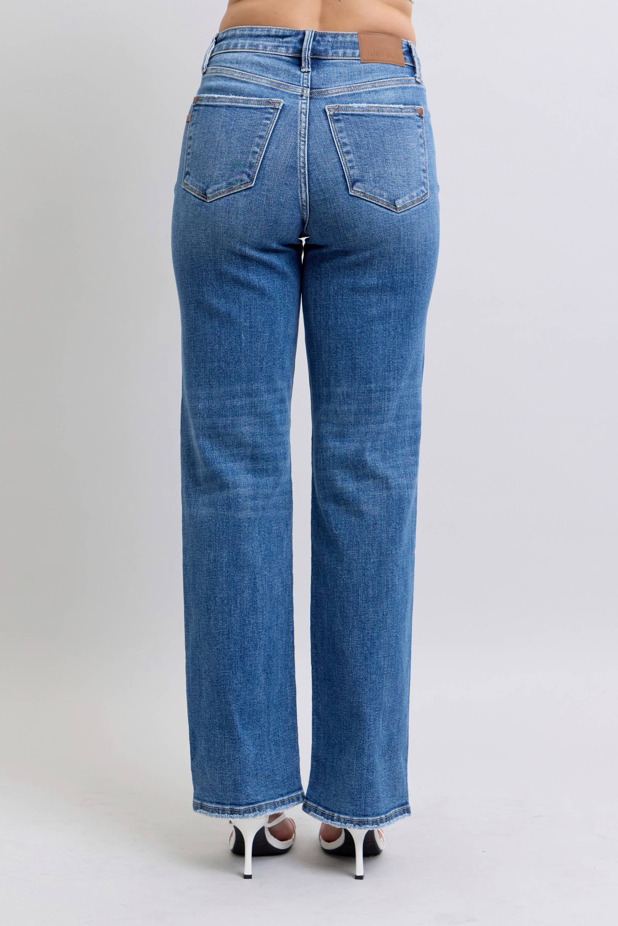 DK High Waisted V-Front WB Vintage Wash Straight Fit for wholesale on Faire4
