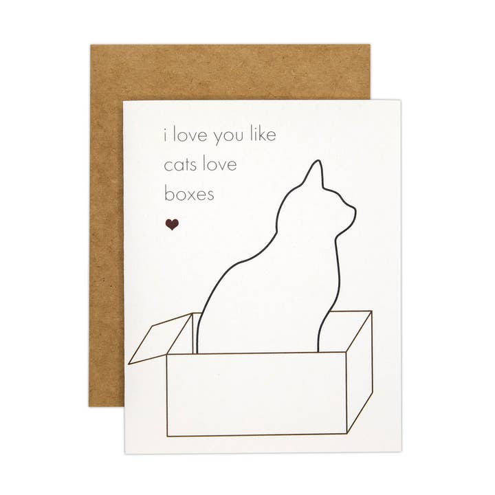 Cats Love Boxes Card for wholesale by The Crafter Way