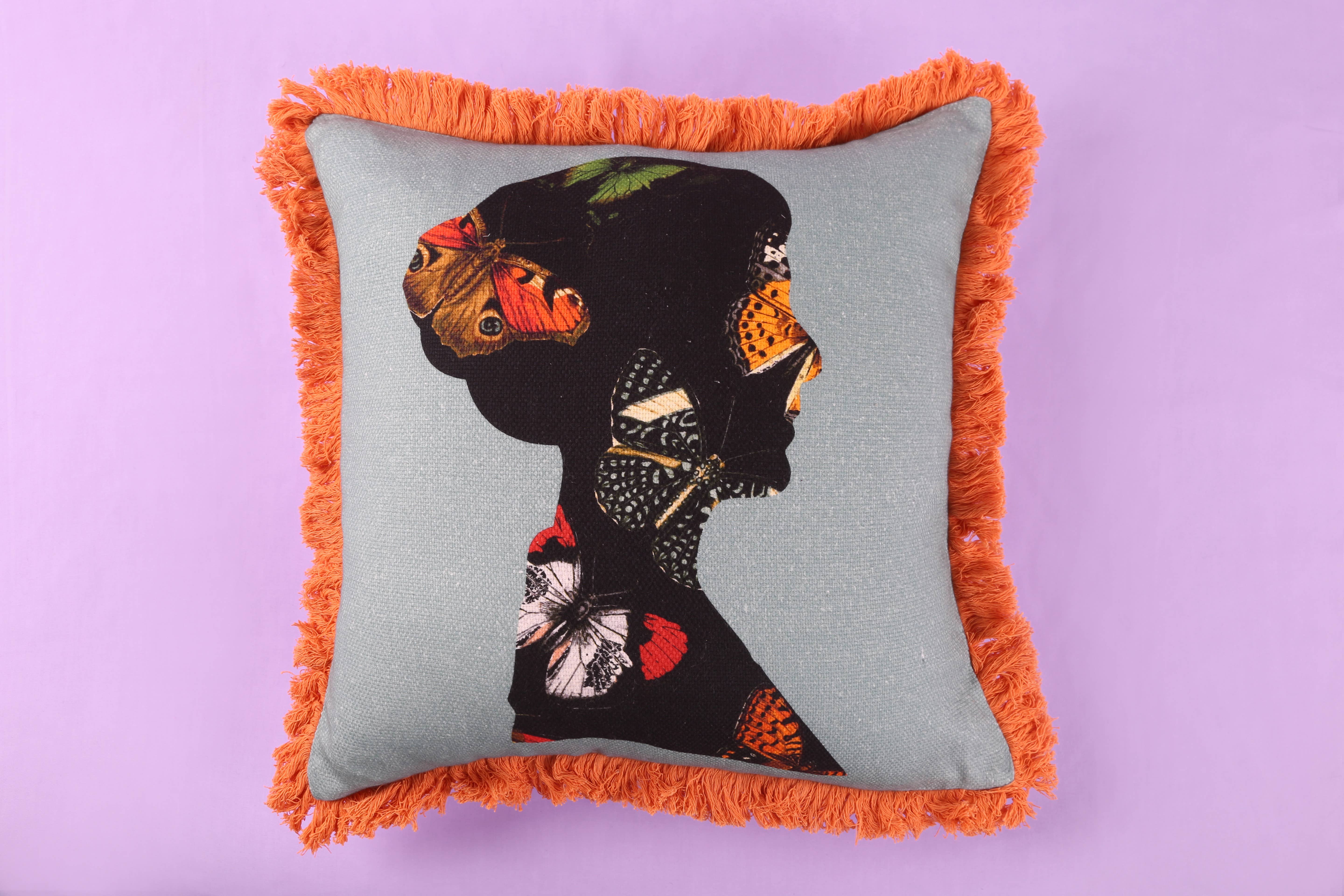 THOMASPAUL - Vente Coussin décoratif - Métamorphose Nelly Oreiller 18"x18"3