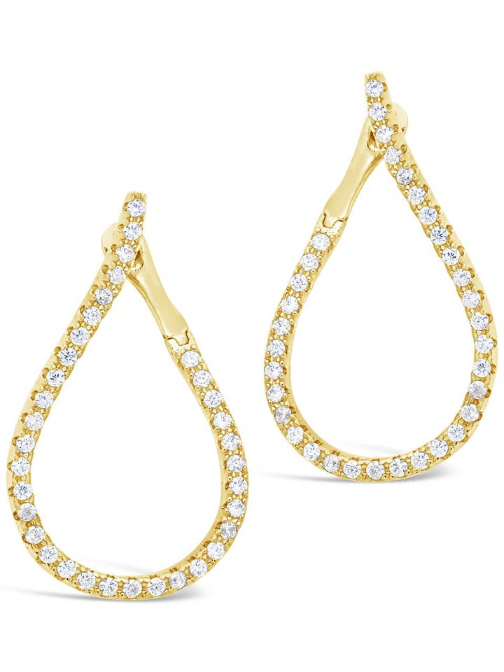 CZ Studded Drop Earrings for wholesale by Sterling Forever