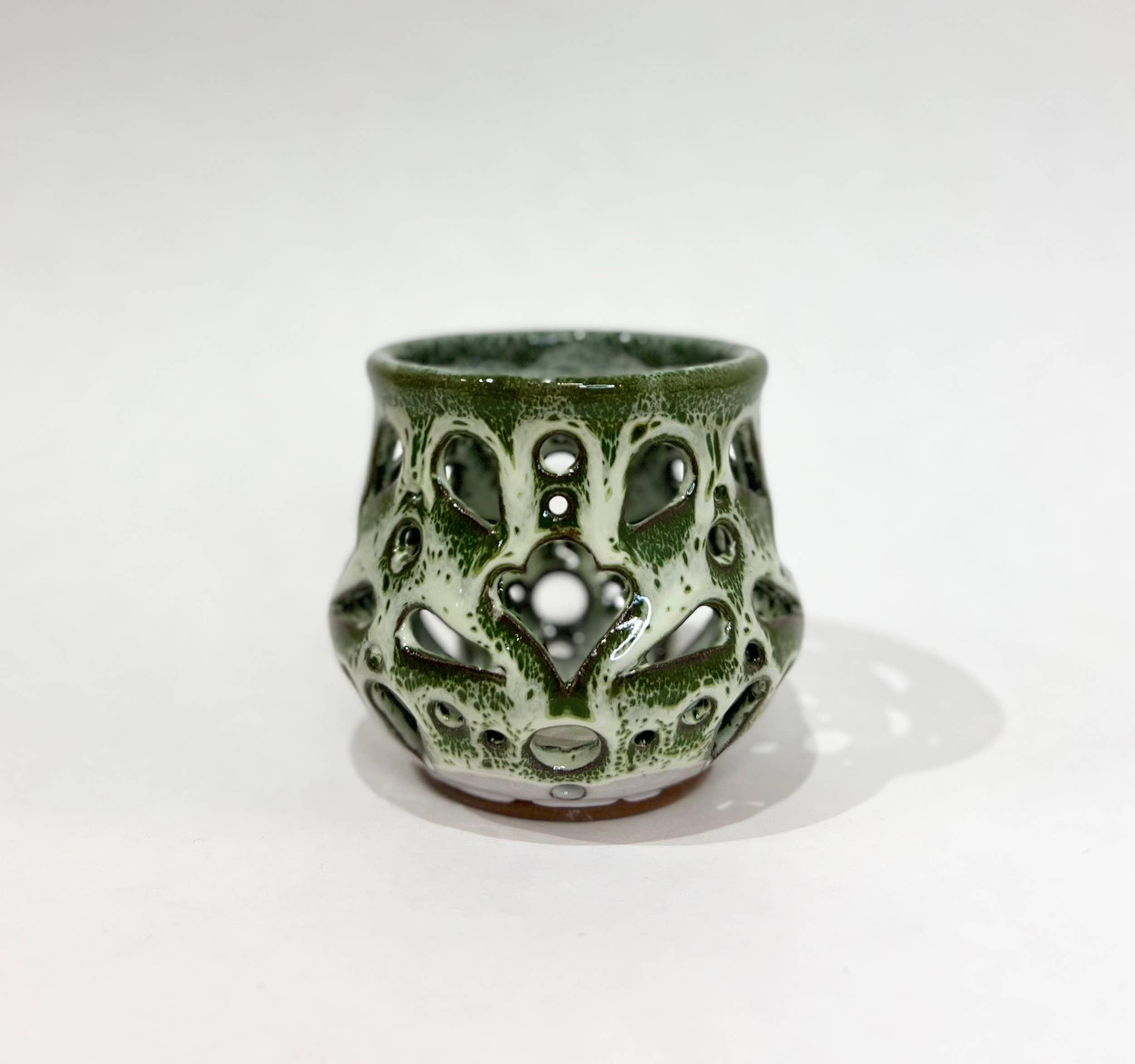 KF Stoneware - Wholesale Kaarsenhouder - Gesneden keramische votief, kaarsenhouder9