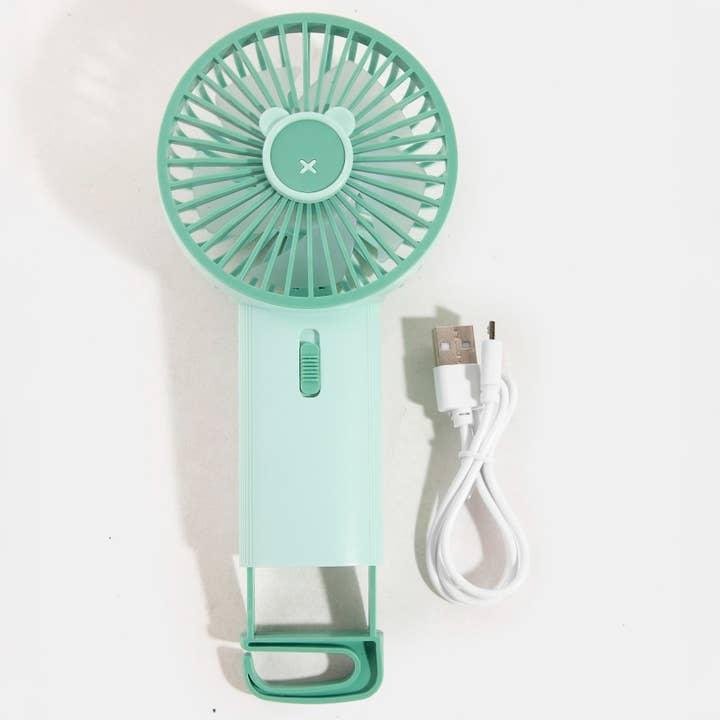 Collections by Fame Accessories - Wholesale Handheld Electric Fan - Handheld Desktop Usb Fan With Rgb Lights And Stand3